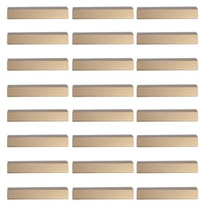 Kit 24 Puxadores Alça Sobrepor Dourado 128mm Armários Gaveta