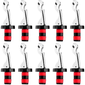 Kit 10 Tampas para Garrafa Acessórios para Vinho Abridor de