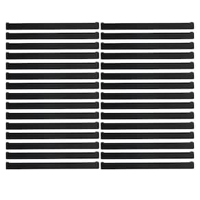Conjunto 30 Puxadores de Móveis 224mm Preto Fosco Armários A
