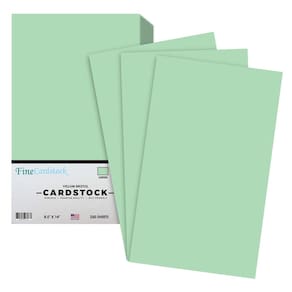 Papel de cartão S, impressão superfina, verde pastel, 67 libras
