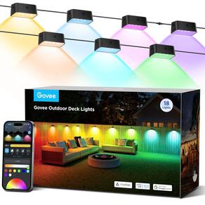 Luzes de convés externas Govee, 18 pacotes, Smart WiFi Alexa IP65