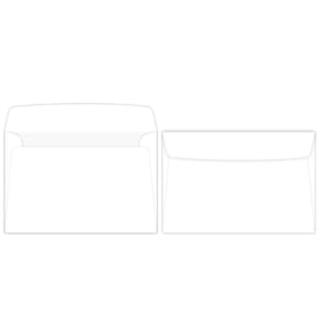 Envelope S, impressão superfina, branco, 6x9, pacote com 100