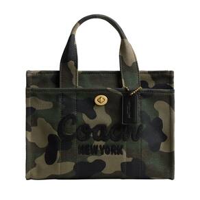 Sacola Coach Cargo Tote 26 em lona e couro reciclado