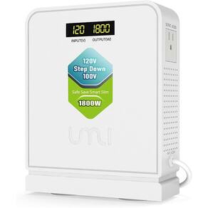 Transformador conversor de tensão UMI 1800W Step Down 120V a 100V