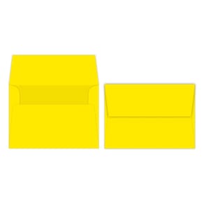Envelopes S Superfine Printing A7 Bright Yellow 13x18cm, pacote com 50