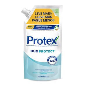 Sabonete Líquido Protex Duo Protect Refil 500ml Leve Mais Por Menos