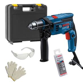 Furadeira Bosch 750W Gsb13Re + Brocas Hss + Maleta 110V