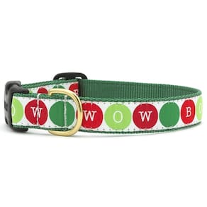 Coleira para cães Up Country Bow Wow Holiday Medium fabricada nos EUA