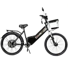Bicicleta Elétrica New Confort 800W 48V 15Ah Preta - Não precisa de CNH