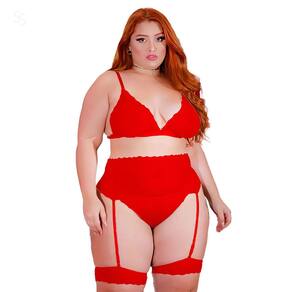 Conjunto Plus Size Noivinha Sensualidade Conforto e Sofisticação para Momentos Inesquecíveis