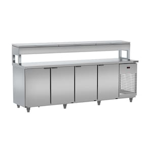 Balcão de Serviço Refrigerado Condimentador 2,50m, Bsrc 2500 - Refrimate