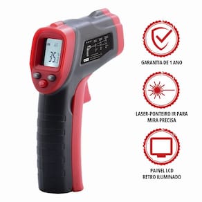 Termômetro Laser Infravermelho -50 A 400 °c com Certificado
