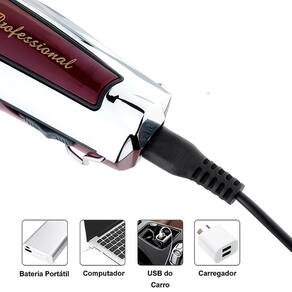 Kemei Profissional Compacta Para Pezinho E Barba
