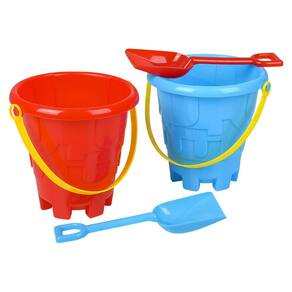 Conjunto de baldes e pás de areia de praia Rhode Island Novelty x6