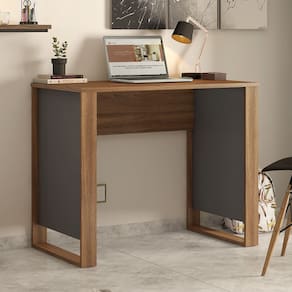 Mesa para Computador Morada Amêndola Touch Grafito Demóbile