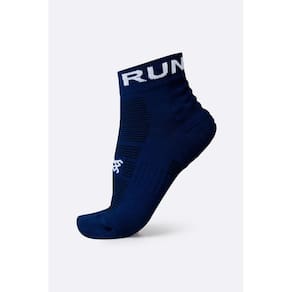 Meia Curta para Corrida HUPI Running Pro Run Azul Marinho
