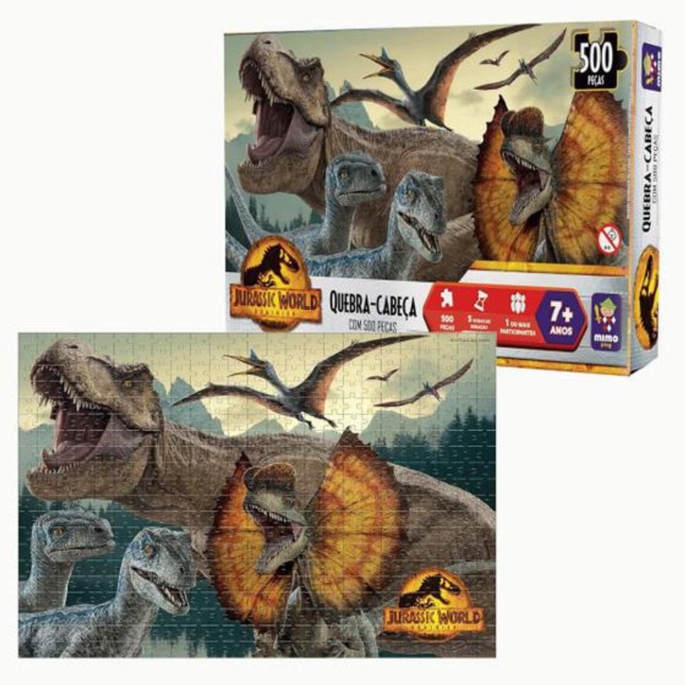 Quebra  Cabeca - Planeta Jurassico 500 pecas MIMO