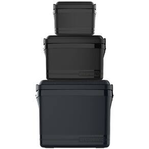 Kit Caixa Térmica Cooler com três 32L, 12L e 5L Preta Tropical Soprano