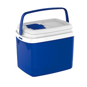 Caixa Térmica Cooler 32L com tampa de acesso rápido Azul Tropical Soprano