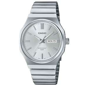 Relógio CASIO masculino analógico prata MTP-E735D-7AVDF