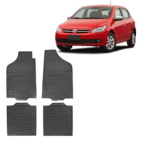Tapete Borracha Vw Gol G5 2008 Até 2012 4 Peças Preto