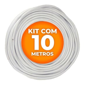 Cabo Pp Branco 4 Vias 1,5mm Cobreado 10 Metros