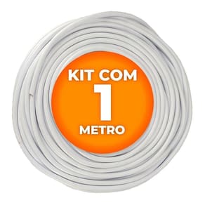 Cabo Pp Branco 4 Vias 1,5mm Cobreado 1 Metro