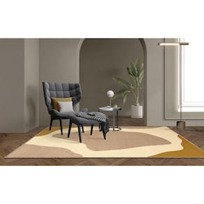 Tapete Lyre Amarelo 150X200 Tapetes São Carlos