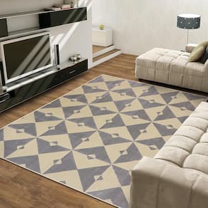 Tapete Lyre Geometrico 150X200 Tapetes São Carlos