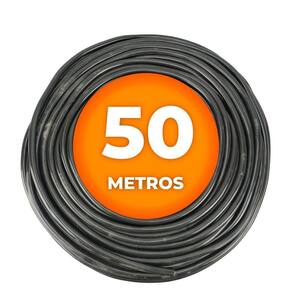 Cabo Pp Preto 4 Vias (4x1,50mm) Cobreado 50 Metros | Preto 4x1,50mm Cobreado