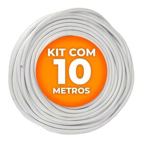Cabo Pp Branco 4 Vias (4 X 2,5mm) Cobreado 10 Metros