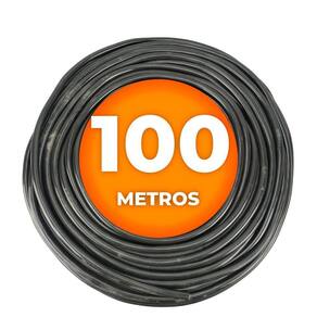 Cabo Pp Preto 4 Vias (4x1,50mm) Cobreado 100 Metros | Preto 4x1,50mm Cobreado