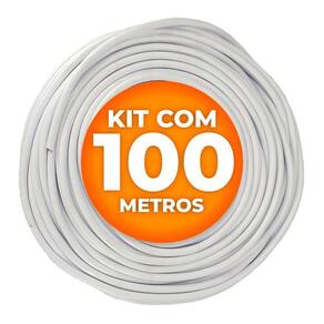 Cabo Pp Branco 4 Vias (4 X 2,5mm) Cobreado 100 Metros