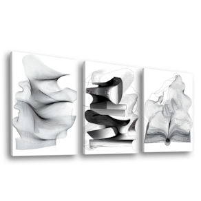 Quadro Decorativo Abstrato Ilustração Simples