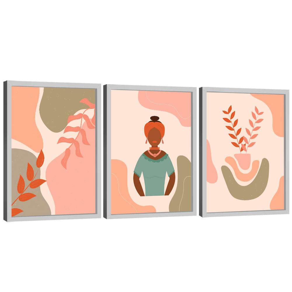 Quadro Decorativo Silhuetas Abstrata