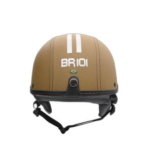 Capacete Coquinho Br 101 Creme Fume G - Scooter/Bike