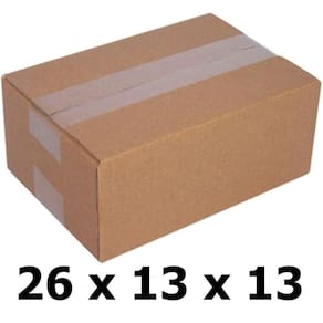 Kit Caixa De Papelão 26X13X13 Parda Tipo Maleta 25 Unidades