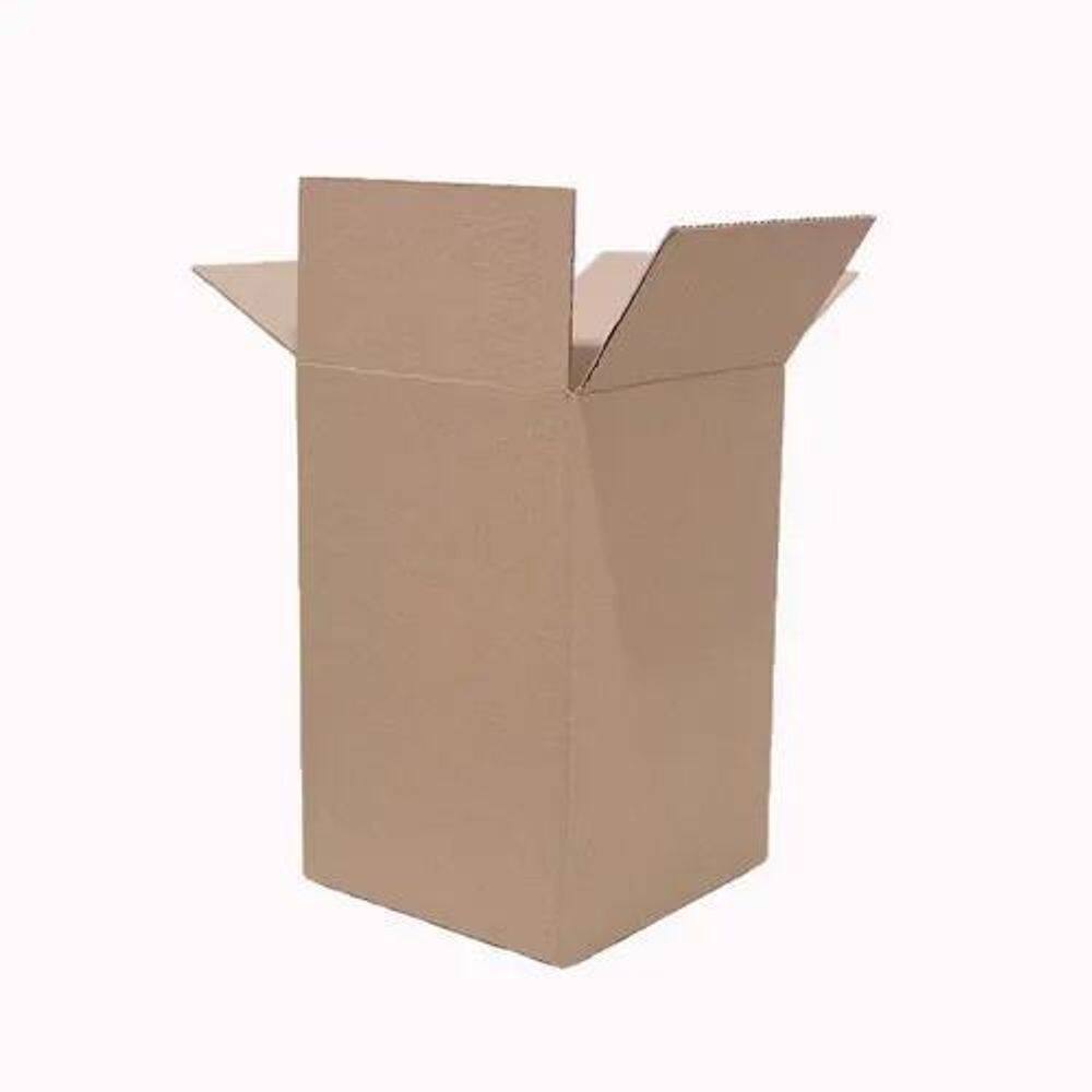25 Caixa De Papelão 12X12X20 Parda Tipo Maleta