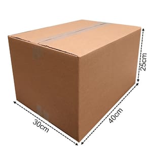Kit Caixa De Papelão 25 Unidades 40X30X25 Parda Tipo Maleta