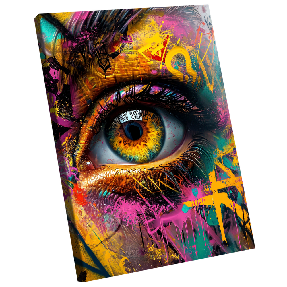 Quadro Decorativo Olhar Grafite