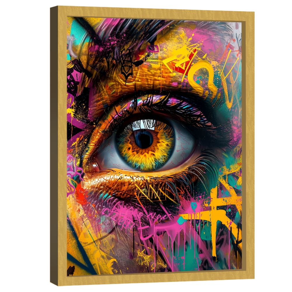 Quadro Decorativo Olhar Grafite