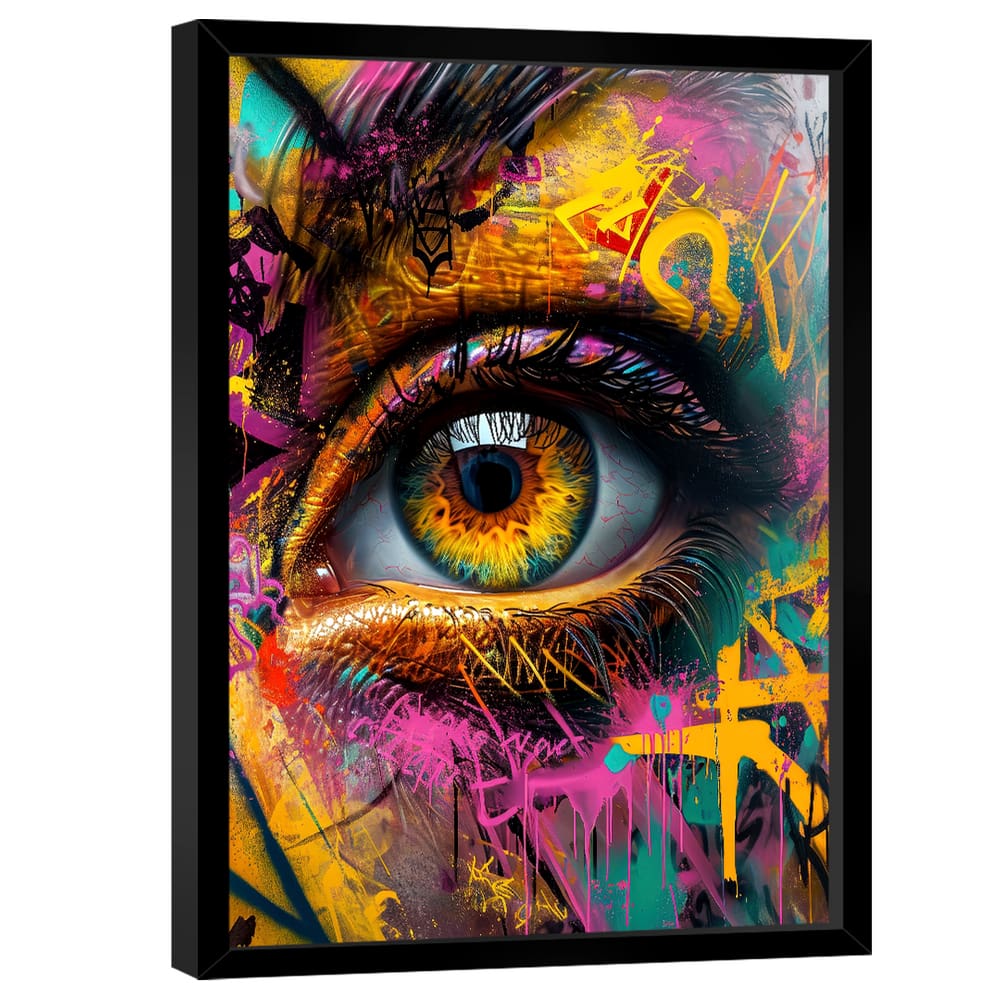Quadro Decorativo Olhar Grafite