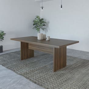 Mesa para Sala de Jantar 6 Lugares Mj Espresso Móveis Nogal