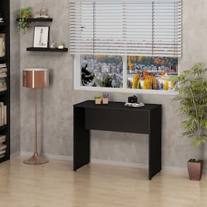 Mesa Escrivaninha Estudo Notebook 90cm X 72cm Office Preto
