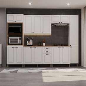 Cozinha Completa 6 Peças com Tampo Paris Branco