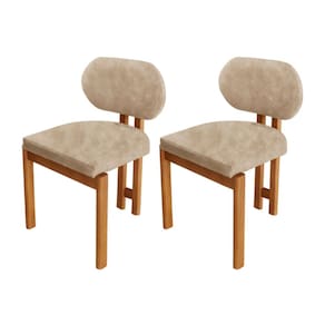 Conjunto com 2 Cadeiras em Madeira Tokyo Milano / Imbuia Natural