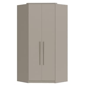 Guarda-roupa Modulado de Canto 2 Portas Elegance Níquel