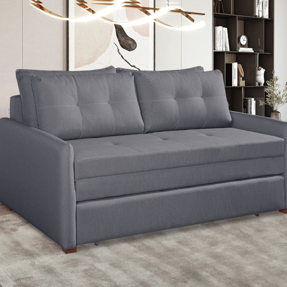 Sofá Cama Casal 95cm X 157cm Montreal Cinza