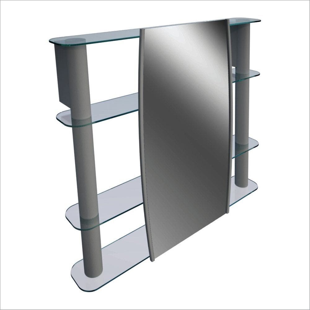 Espelheira Slip I Sobrepor 64cm X 80cm Plus Silver