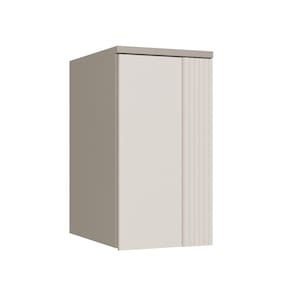 Módulo Guarda-roupa Aéreo 1 Porta Elegance Níquel / Blanc Canelado